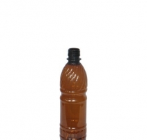 Бутылка ПЭТ 0,5л d=28 мм(коричневая) 100 шт + крышка